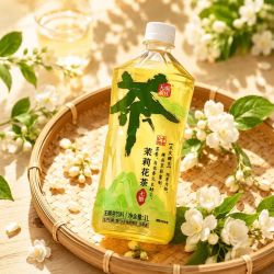 天喔茶庄 茉莉花茶饮料 1L*12瓶