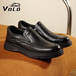 VOLO 软底透气真皮 黑色 44码 男士商务正装鞋