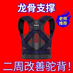 伴伴尼背部矫正带儿童学生成人通用驼背矫正塑身支撑腰腹保健护具