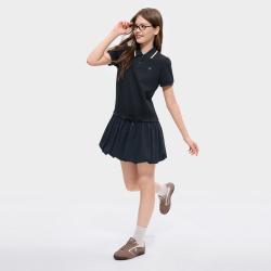 FILA 女装FUSION系列时尚百搭连衣裙女士简约舒适POLO裙