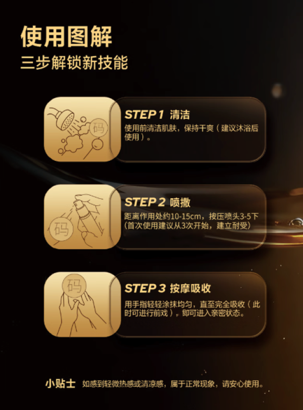 杰士邦 延时喷雾 1ml试用装