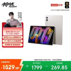 联想 小新Pad Pro GT 骁龙8Gen3 白色 8GB+128GB 平板电脑