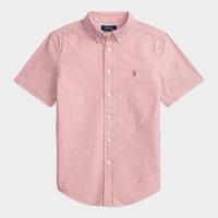 RALPH LAUREN 男童条纹棉质泡泡纱衬衫