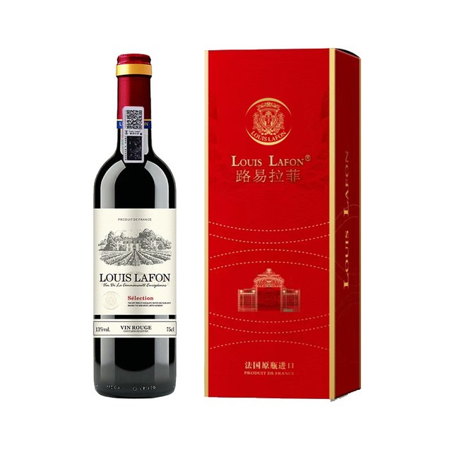 88VIP：Louis Lafon 法国原瓶进口贝嘉城堡精选干红葡萄酒礼盒装750ml