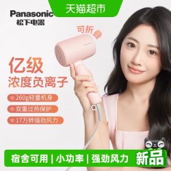 Panasonic 吹风机负离子电吹风电吹风宿舍学生用小轻筒lite-NE4G送礼物