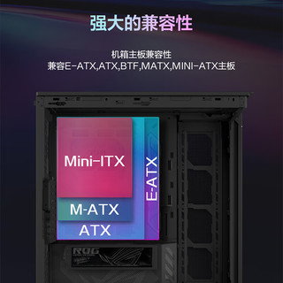 华硕 ROG Cronox GR801 侧透可旋转支架 幻世神GR801豪华版 机箱