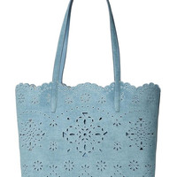 Kate Spade 镂空牛仔大号托特包