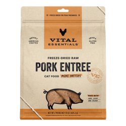 VE 进口猫主食冻干生骨肉无谷幼猫猫粮成猫高蛋白肉饼226.8g 猪肉饼425g临期26/11.11