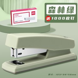 得力 订书机办公用马卡龙色系订书机学生用多功能大号订书器装订机家用钉书机订书钉12号省力定书机办公用品