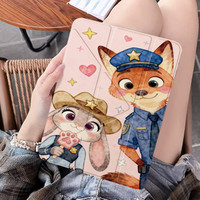 尼克朱迪3+y折适用苹果iPad11平板套Air765带笔槽华为小米8保护壳