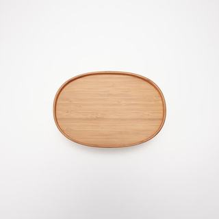 MUJI 炭化竹收纳盒 椭圆深型小