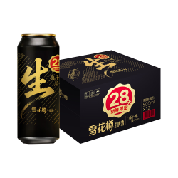 雪花 樽生啤酒500ml*12罐28天短保保鲜世界杯看球搭档 雪花樽 500mL 2罐 组合装