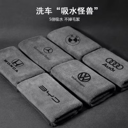  擦车布专用巾加厚吸水不掉毛汽车玻璃内饰大号抹布毛巾洗车用品