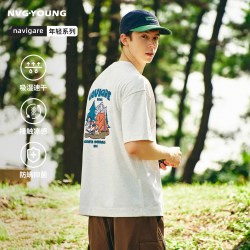 NVG·YOUNG navigare意大利小帆船速干凉感T恤男短袖