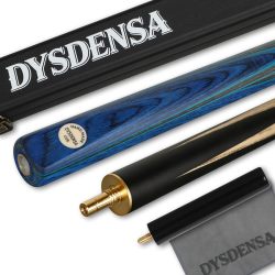 Dysdensa 57 英寸高级灰木斯诺克球杆带延长,18 盎司重量,10 毫米皮革笔尖,3/4 设计,全套定制皮套,适合专业斯诺克玩家