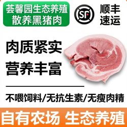 沂蒙荟馨园 山东 沂蒙黑猪肉 500克带皮上五花