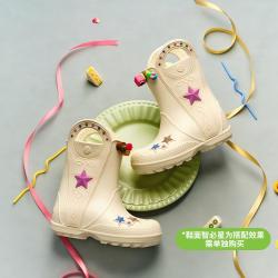crocs 西部金属汉德儿童雨靴防水男女童小童雨鞋水鞋