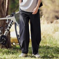 FILA 男装男式休闲裤男士茧型设计时尚户外宽松直口梭织长裤