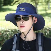 男户外防晒渔夫帽