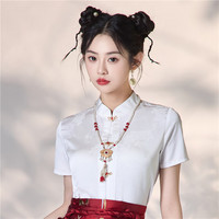 移动端：诺婉寻 新中式汉服 红色马面裙套装 1177
