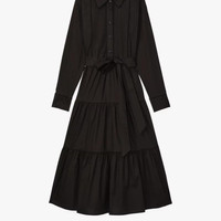 Kate Spade 女士衬衫 Pintuck Tiered Shirt Dress