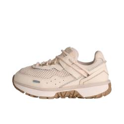 UGG RetroFi 运动休闲鞋 圆头 低帮 厚底 复古 轻便 牛剖层革 女款/白色 37