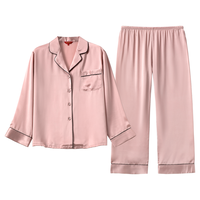 丝界 100%桑蚕丝长袖家居服套装