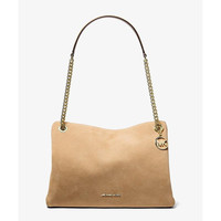 MICHAEL KORS 女士斜挎包 Christina Medium Suede Messenger Bag