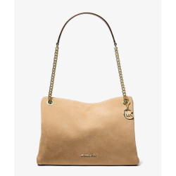 MICHAEL KORS 女士斜挎包 Christina Medium Suede Messenger Bag