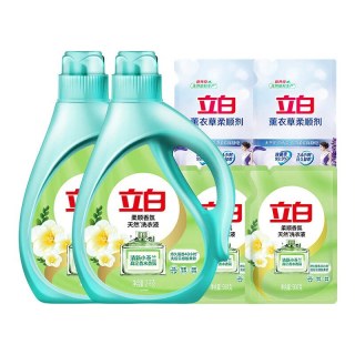 立白 护色护型 洗衣液+柔顺剂