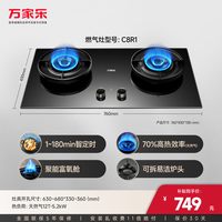 万家乐 C9R1双定时燃气灶家用煤气灶嵌入式炉灶天然气灶具