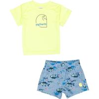 carhartt Toddler Boys CG8983 Force® Sun Defender Shirt and Woven Shorts Set - UPF 50+, Short Sleeve