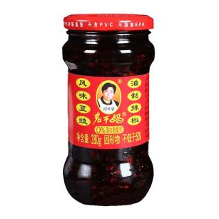 老干妈 陶华碧老干妈 辣椒酱 风味豆豉油制辣椒 280g  贵州特产 风味豆豉油制辣椒280g