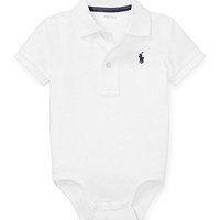 RALPH LAUREN Baby Boys Soft Cotton Polo Bodysuit
