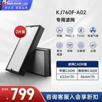 SOLEUSAIR RF760F-A02 空气净化器过滤网滤芯 专业级 PM2.5