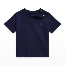 RALPH LAUREN Boy's Cotton Jersey Crewneck Tee, Size 3-24M