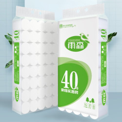 雨森 原木卷纸家庭实惠卫生纸厕纸巾实用整提销售5层加厚 5层 115g/卷*40卷