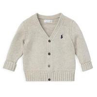 RALPH LAUREN Baby Boy's Combed Cotton Button-Front Cardigan