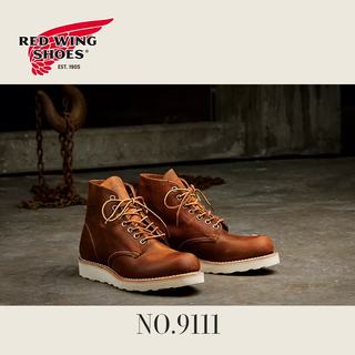 RED WING红翼 9111 油鞣皮牛皮 铜褐色 39码 工装靴