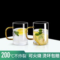 青苹果 VTyee 嘟嘟壶 玻璃耐热防爆水壶套装 2只装直身杯 颜色可选