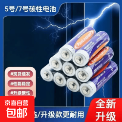 京喜自营-专用品牌 灯具配件具5和7号aa碳性1.5v灯具电池氛围小夜灯 7号电池（4粒装）