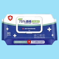 简禾 酒精湿巾 75度 80片*1包