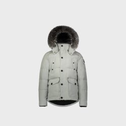 MOOSE KNUCKLES ISLAND 短款鹅绒毛领羽绒服夹克男