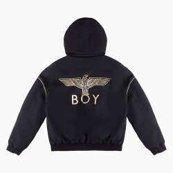 BOY LONDON BOYLONDON秋冬款烫金可拆卸帽短款羽绒服N28904