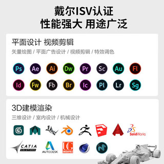 戴尔 T3680 i7-14700 RTX3050 32GB+512GB+2TB 图形工作站