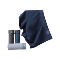 芬腾 10A抗菌中腰平角内裤 灰色/墨兰/宝蓝/蓝色 4条装 2XL
