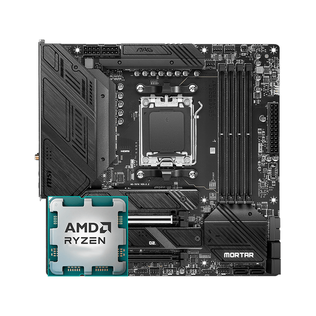 微星 B650M BOMBER WIFI AMD R7 7800X3D 主板CPU套装