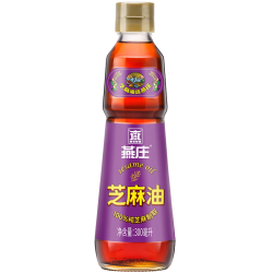 燕庄 纯芝麻油香油300ml凉拌菜烹饪火锅蘸料100%芝麻制取 1件装