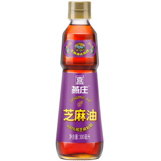 移动端、88VIP：燕庄 纯芝麻油香油300ml凉拌菜烹饪火锅蘸料100%芝麻制取 1件装