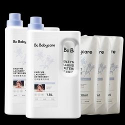 babycare 儿童花萃酵素洗衣液 去污除菌香氛洗衣液 维也纳蓝风铃 5.1L
